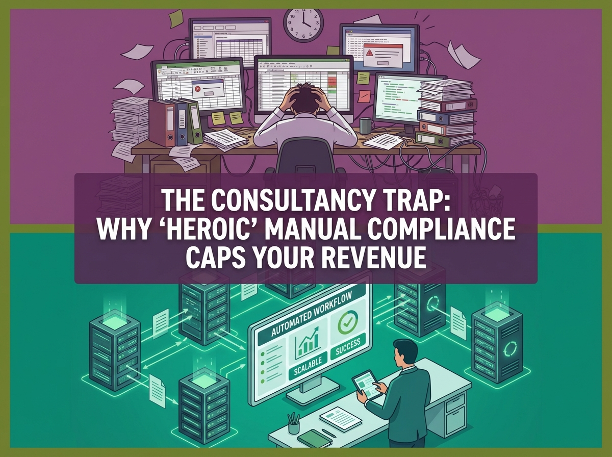 The Consultancy Trap: Why "Heroic" Manual Compliance Caps Your Revenue